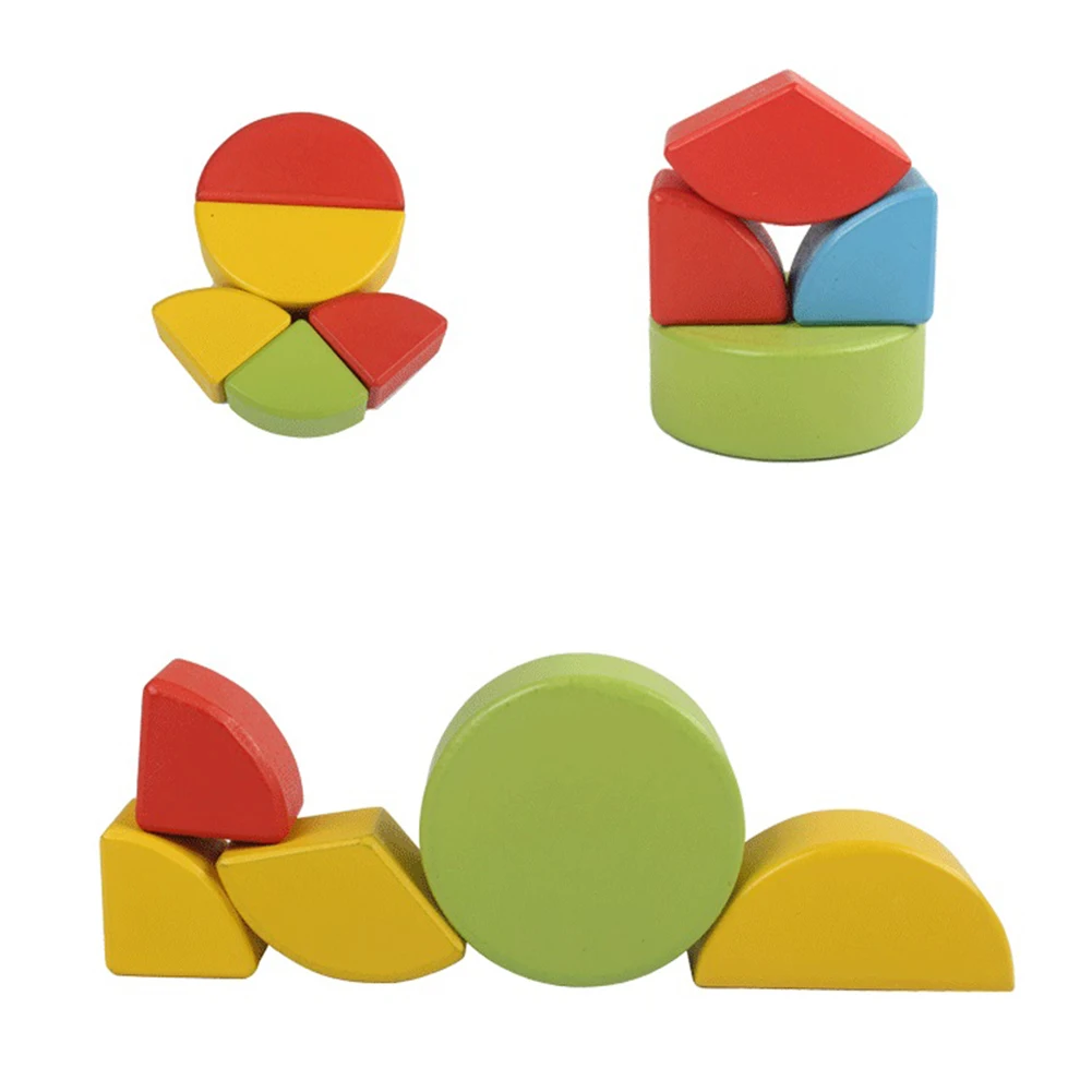 

2020 New Math Toys Attractive Educational Montessori Toys Learning Wooden Pole Geometry Intelligence Interesting For Kids Gift