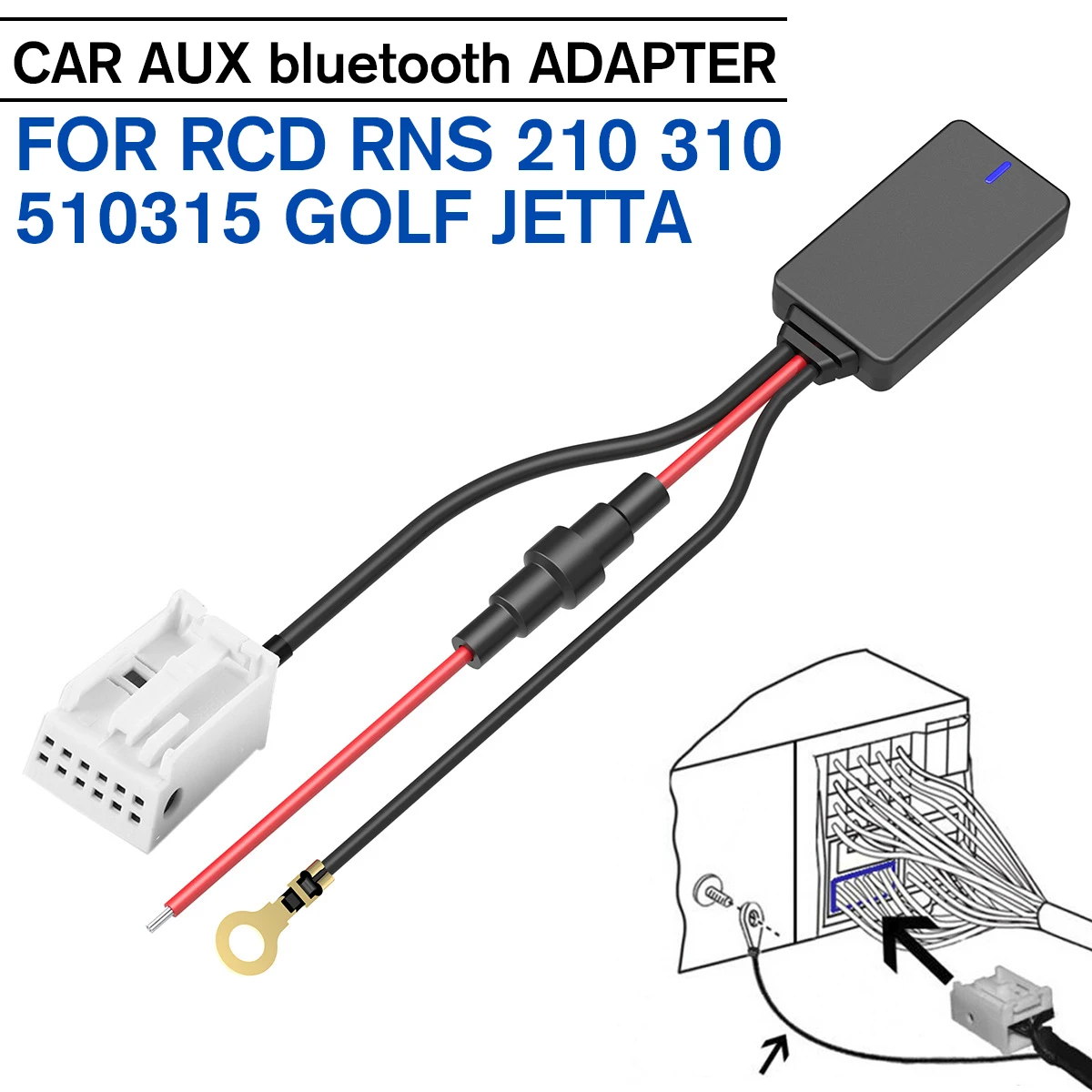 Автомобильный Aux кабель bluetooth адаптер музыкальный MP3 для RCD RNS 210 310 510 315 VW Passat Golf R32
