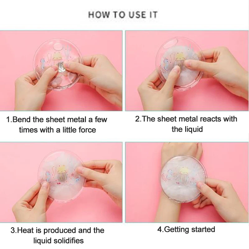 Reusable Gel Hand Warmer Cute Mini Explosion-proof Portable Instant Heating Pack | Бытовая техника