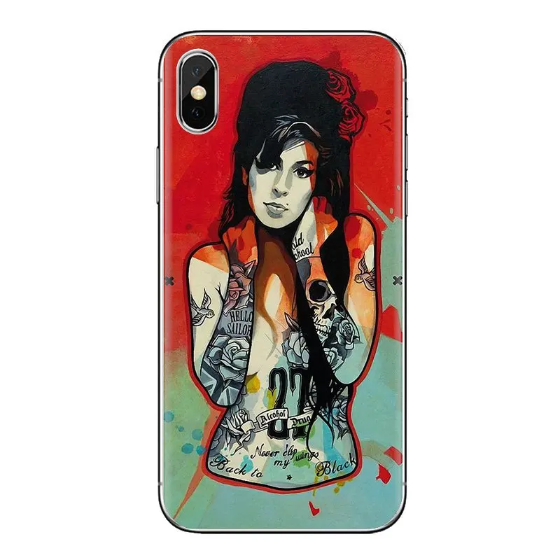 For LG Spirit Motorola Moto X4 E4 E5 G5 G5S G6 Z Z2 Z3 G2 G3 C Play Plus Mini Mobile Phone Case UK Girl Singer Amy Winehouse Art |