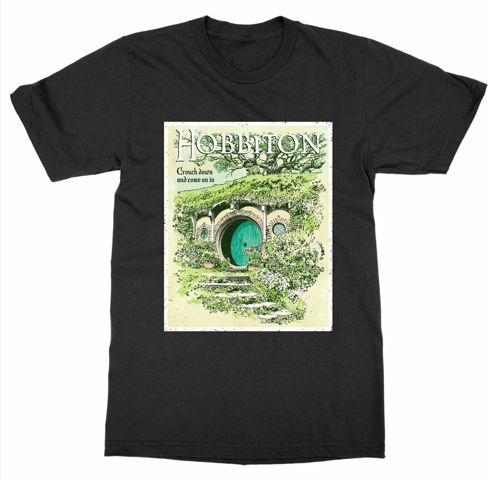 Хоббитон Властелин футболка с кольцами J R Tolkien Фантазия Классическая книга для