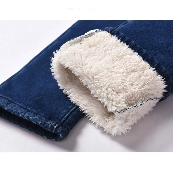 Новинка 2020 женские теплые зимние джинсы узкие толстые повседневные брюки с