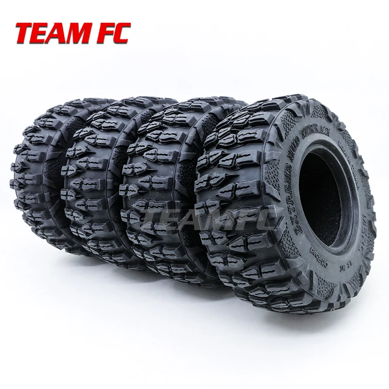 4 шт. 2 "резиновые шины 120 мм для 1/10 RC Crawler Axial SCX10 90046 trx4 Запчасти радиоуправляемых