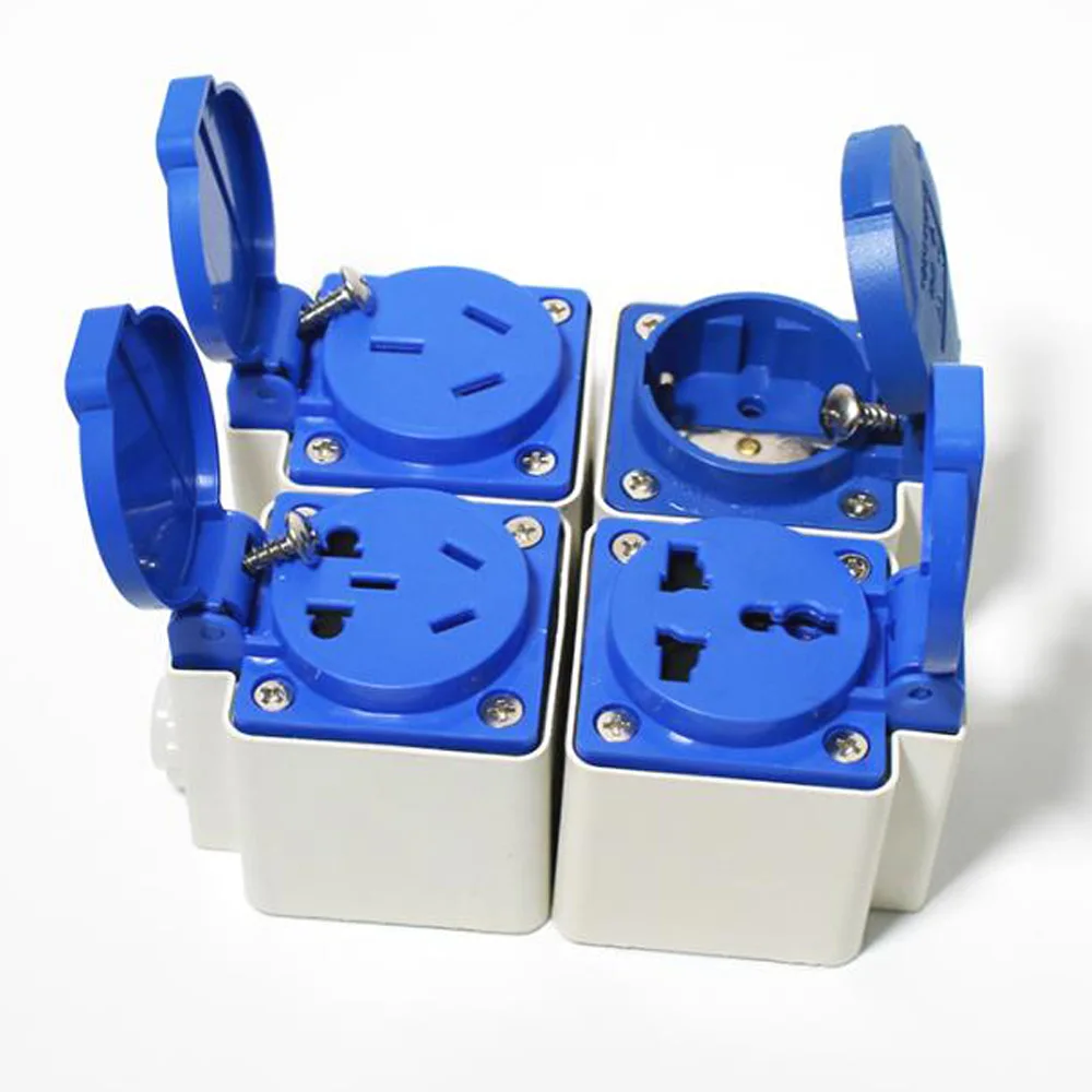 Многофункциональная водонепроницаемая розетка для улицы Австралии США