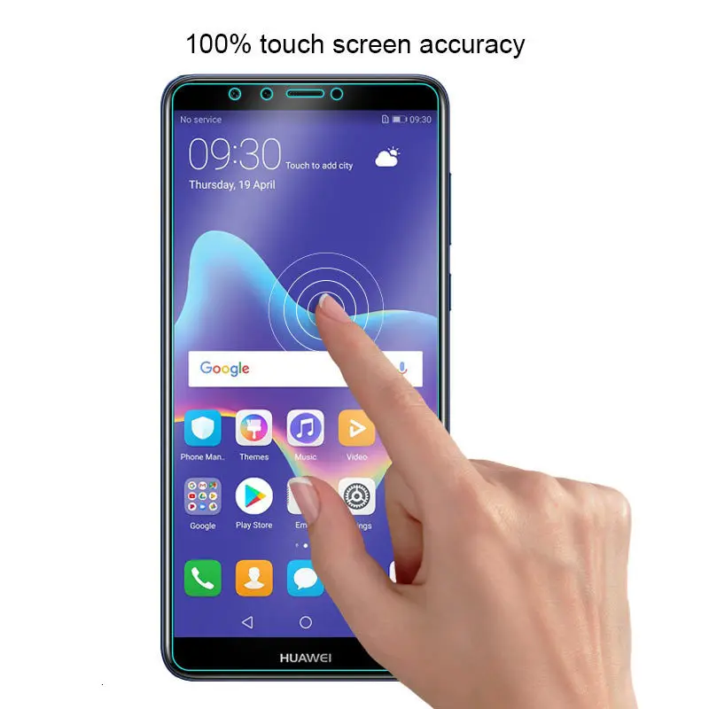 Phone Screen Glass For Huawei Y9 2018 Protector P8 P9 P20 Lite 2017 honor 9 7A 6C Pro Protective Film | Мобильные телефоны и