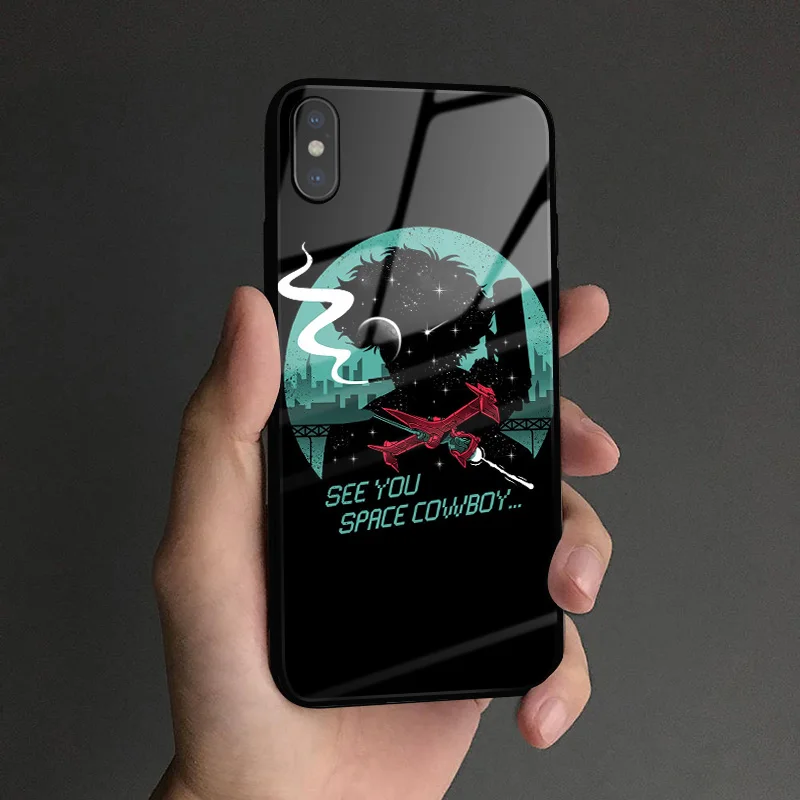 SCBAE 5 Космический ковбой Bebop Coque мягкий силиконовый стеклянный чехол для телефона, чехол для Apple iPhone 6 6s 7 8 Plus X XR XS 11 Pro max - Цвет: SCBAE 5