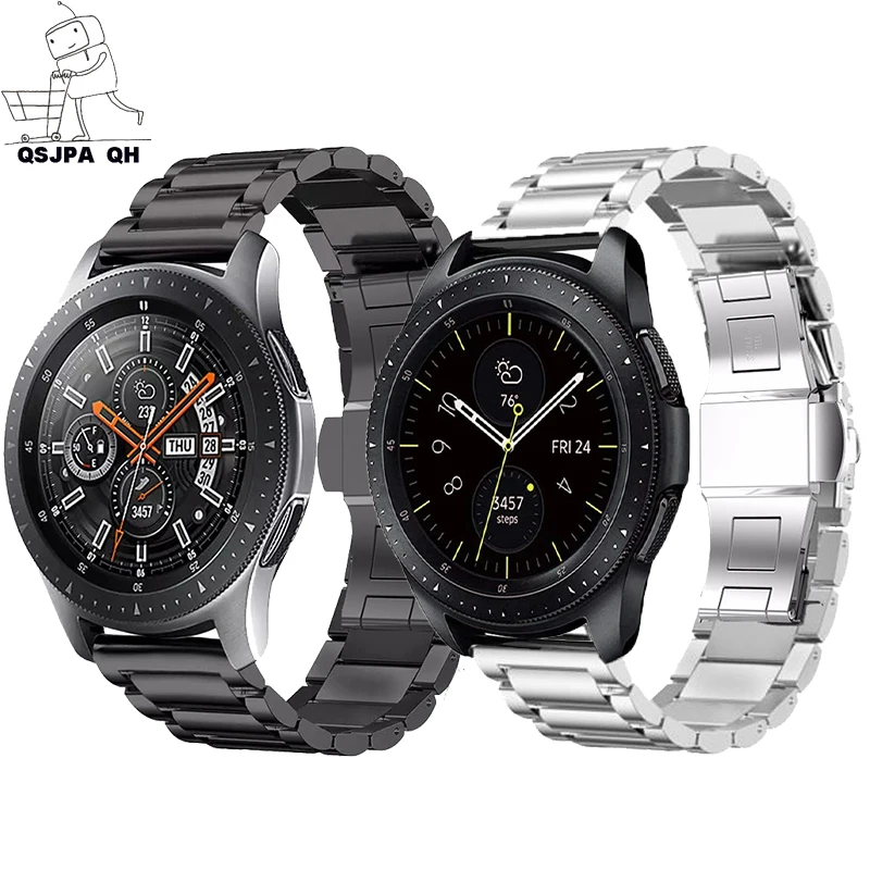 

Металлический ремешок для Samsung Gear sport S2 S3, amazfit gts, huawei GT 2, 42, 46 мм, galaxy watch active 2, 3, 40, 44 мм, 22 мм, 20 мм