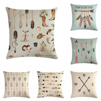 18 arrow cotton linen fashion throw pillow case cushion cover home decor