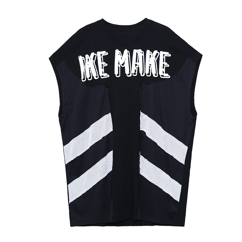 

XUXI Black Short-sleeved T-shirt Dress Female 2021 New Summer Thin Net Yarn Personality Letter Loose MINI Skirt E2040
