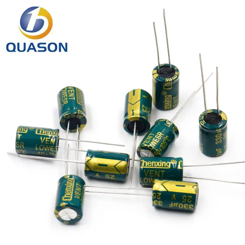 

5-20pcs 10V 16V 25V 35V 50V Low ESR high frequency aluminum capacitor 2.2uf 4.7uf 6.8uf 10uf 22uf 33uf 68uf 82uf 120uf 150uf