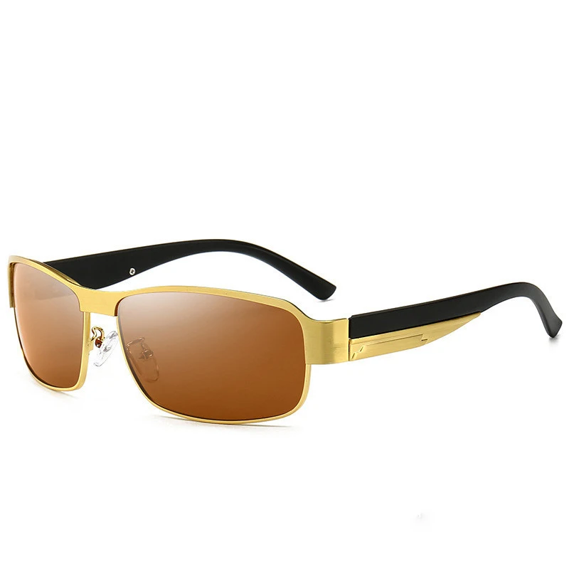 VCKA 2020 New Sunglasses Men Polarized Square Metal Frame Male Sun Glasses Driving Lens Coating yewear zonnebril heren Inner | Аксессуары