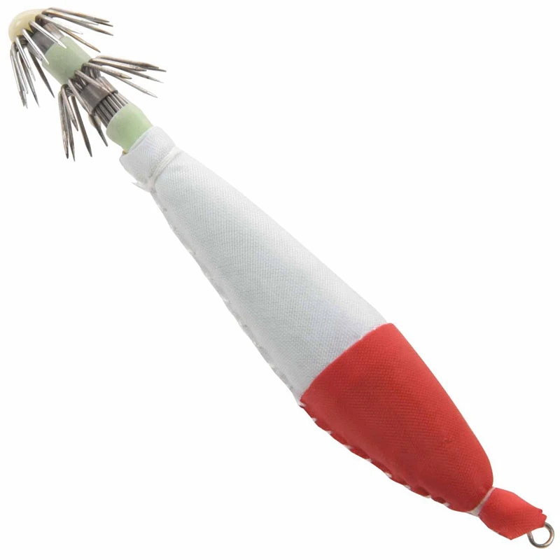 

25Pcs Fishing Lures Squid Jig 10.5CM 6.3G Lures Fishing Tackle Red with 10Pcs 13.5CM 21.5G Fishing Lure Set