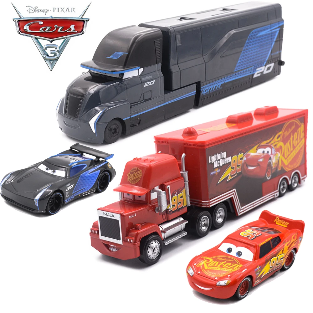 Disney Pixar тачки 3 Металлический Игрушечный Автомобиль шторм Джексон освещение Маккуин Mack грузовик Золотой Curz игрушечный автомобиль малыш подарок на Рождество День рождения