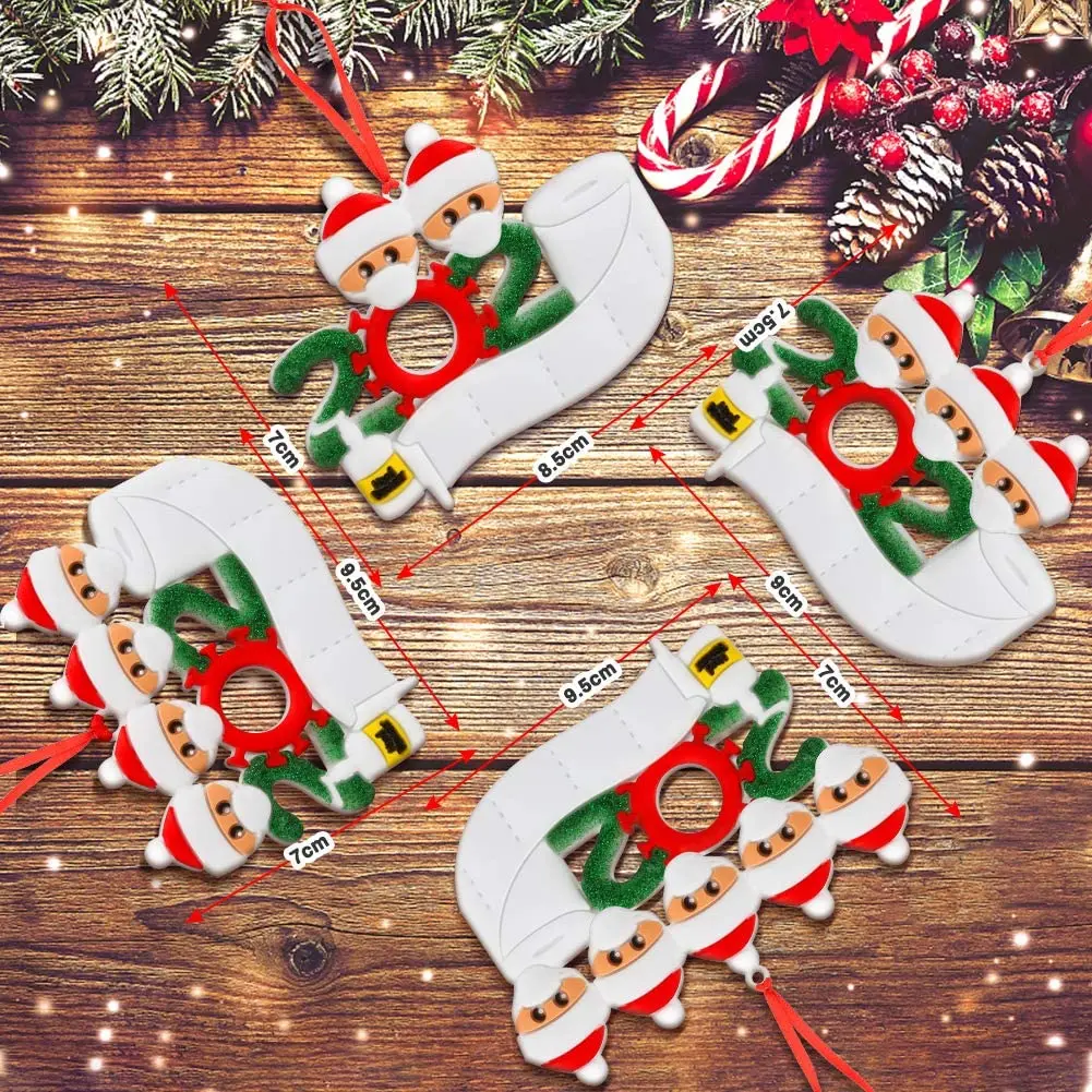 

Рождественские украшения для всей семьи, 2021 персонализированные украшения «сделай сам», украшения для рождественской елки, праздничные ук...