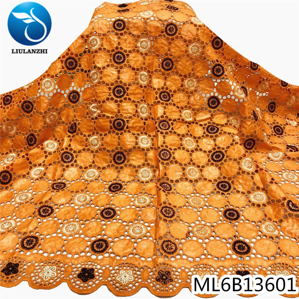 

LIULANZHI 5 yards cotton bazin fabric embroidery african fabric sewing riche bazin for party ML6B136