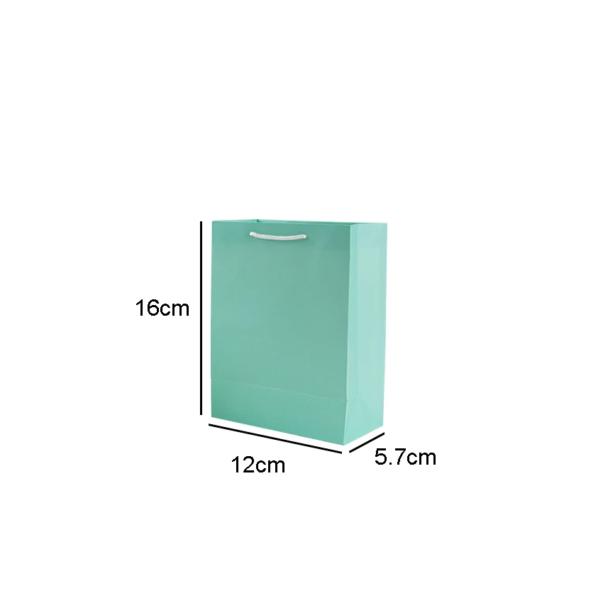 12x16cm blue 10 шт./партия, 15x20 см, 12x16 см, одноцветная плотная бумажная сумка DIY, многофункциональная декоративная бумажная подарочная сумка - Цвет: 12x16cm blue