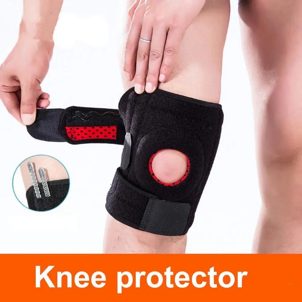 

50%HOT1 Pair Knee Braces Breathable Anti-slip Anti-collision OK Cloth Spring Protective Sleeve Knee Support for Climbing Cycling