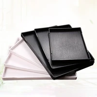 1 pc hotel special water cup tea tray rectangle melamine tea coffee snack food serving tray guest room wash storage box