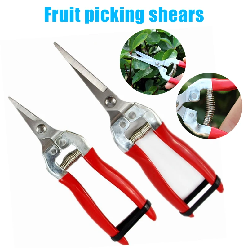 

Stainless Steel Tree Pruning Garden Shears Grass Fruit Cutter Gardening Scissors Branch Pruners SCVD889