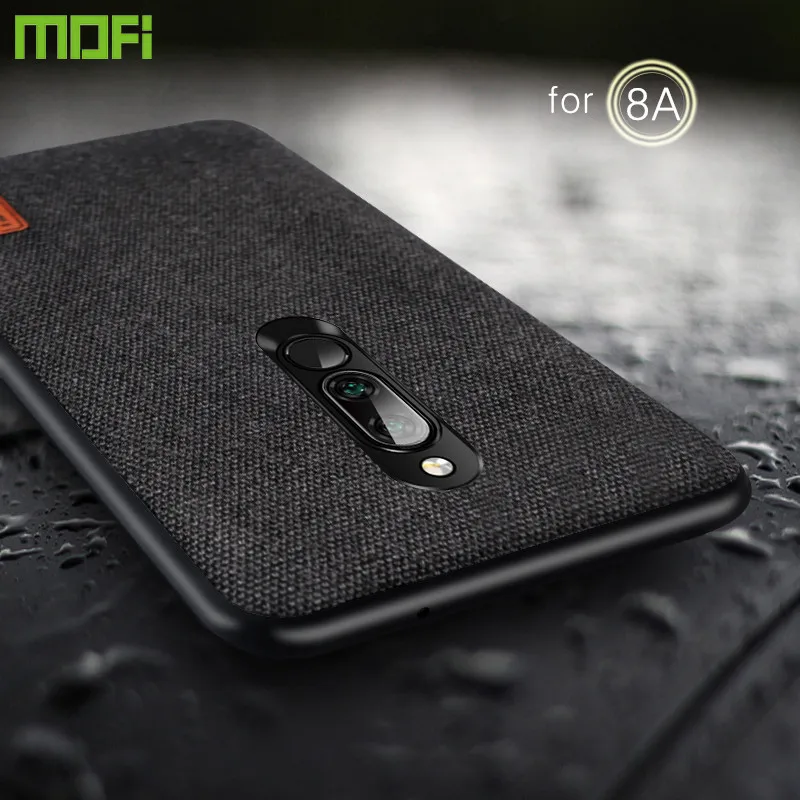 Для Xiaomi Redmi 8 чехол MOFi Redmi 8A ударопрочный тканевый магнит корпус оболочка бизнес силиконовый чехол