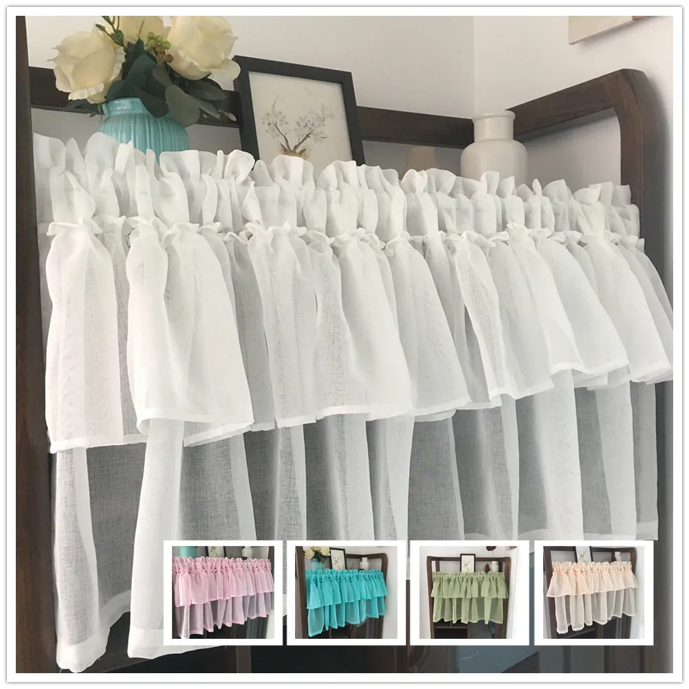 Кастомизированная американская пасторальная кофейная занавеска красивые