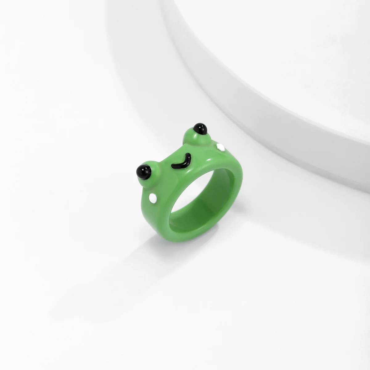 Cute Animal Frog Ring Acrylic Clay Resin Rings For Women Girls Summer Fashion Travel Jewelry Gifts | Украшения и аксессуары