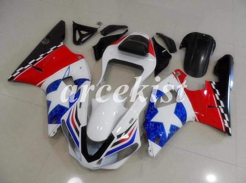 

New ABS Fairings Kits Fit For Yamaha YZF 1000 R1 00 01 YZF-R1 2000 2001 Motorcycle Fairing Body set Cowling Red white blue