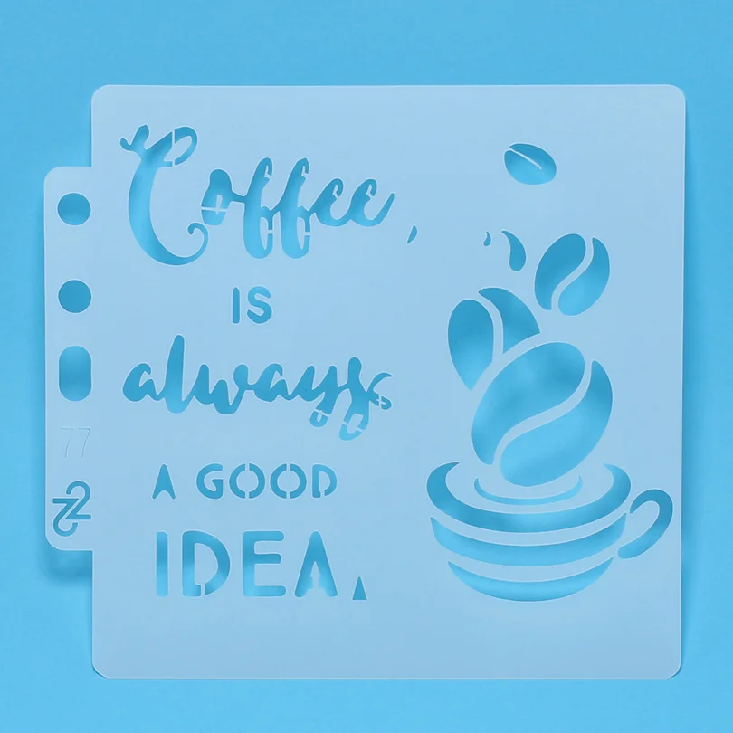 Кофе хорошая идея/трафареты для ношения слоев наклейка рисования