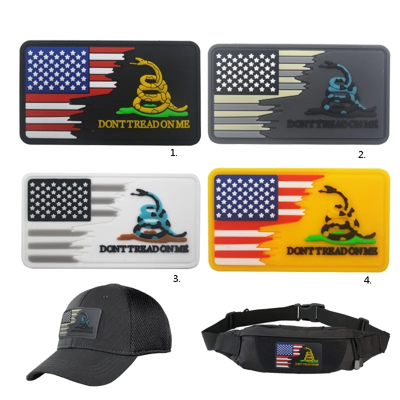 Нашивка с флагом гадсдена карикатура змея Не двигайтесь ко мне не делайте