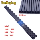 Болты для стрельбы из лука для охоты, 61224 шт., из чистого углеродного волокна, вал Spine600-900 лука диаметром 4,2 мм