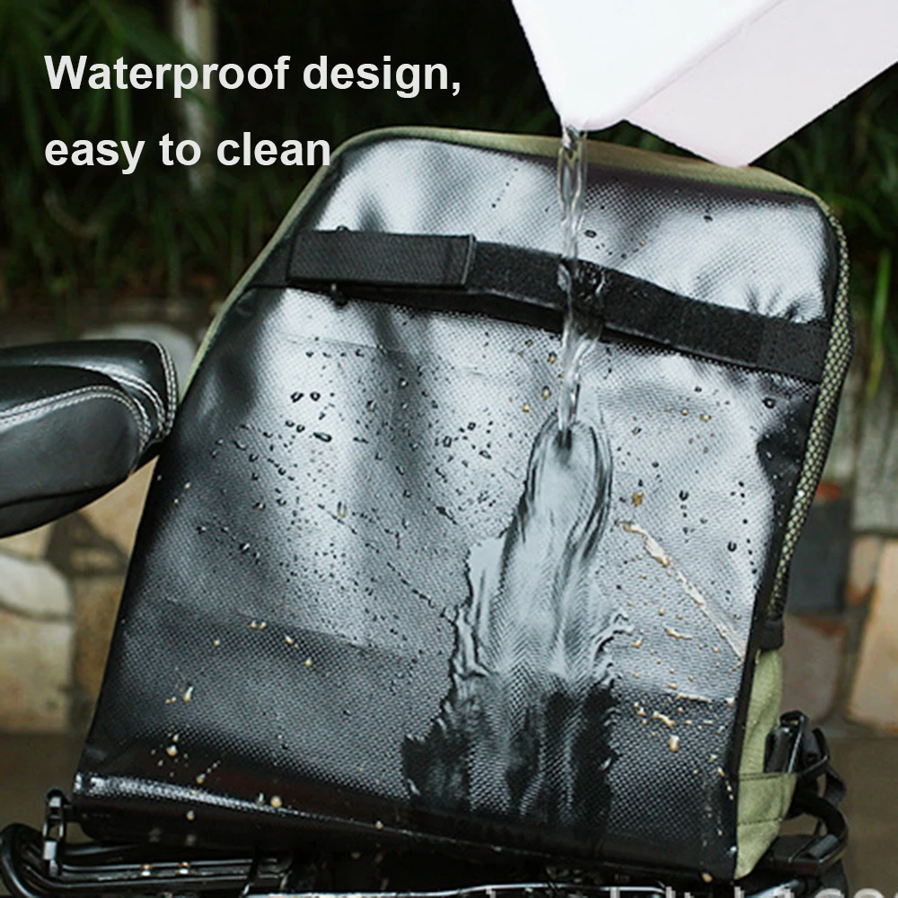 

ROSWHEEL 3 in 1 Bicycle Trunk Bags Mountain Road Bike Cycling Double Side Rear Rack Tail Seat Pannier Pack Luggage Carrier