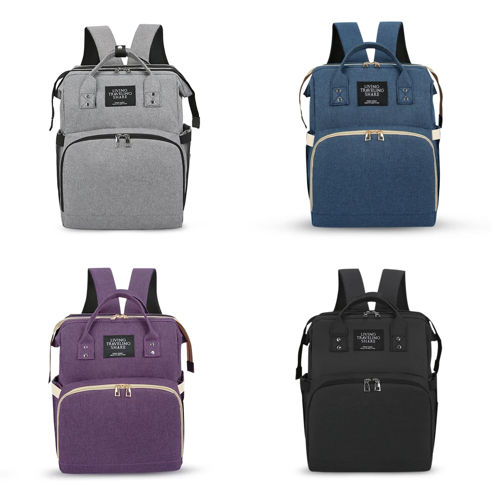 

Водонепроницаемая складная сумка для подгузников, стильный складной чехол для детской кроватки, вместительный рюкзак для подгузников