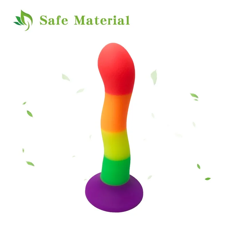 Огромный силиконовый цветной фаллоимитатор вагинальный эротический мужской