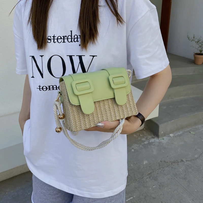 Пляжные соломенные классические сумки через плечо из ротанга 2021 роскошные