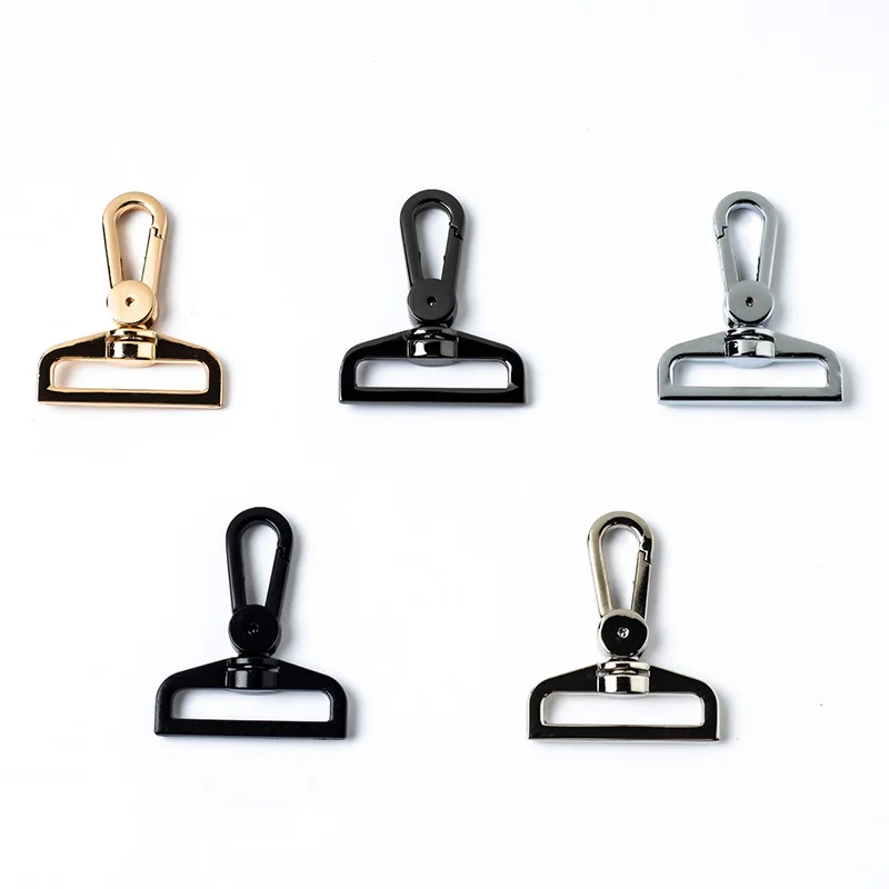 5 шт. 25/32/38 мм металлический мешок пряжки Поворотный Trigger зажимы собака брелок в