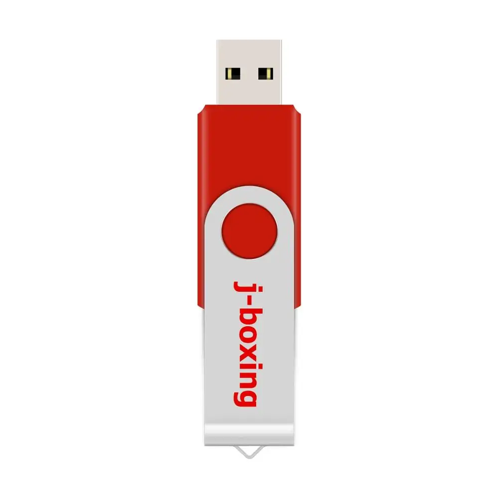 J-бокс 16 ГБ USB флэш-накопитель металлический вращающийся USB карта памяти 64 ГБ 32 ГБ 8 ГБ 4 ГБ флэш-накопитель USB 2,0 ручка-накопитель для ПК Macbook красный - Цвет: Red
