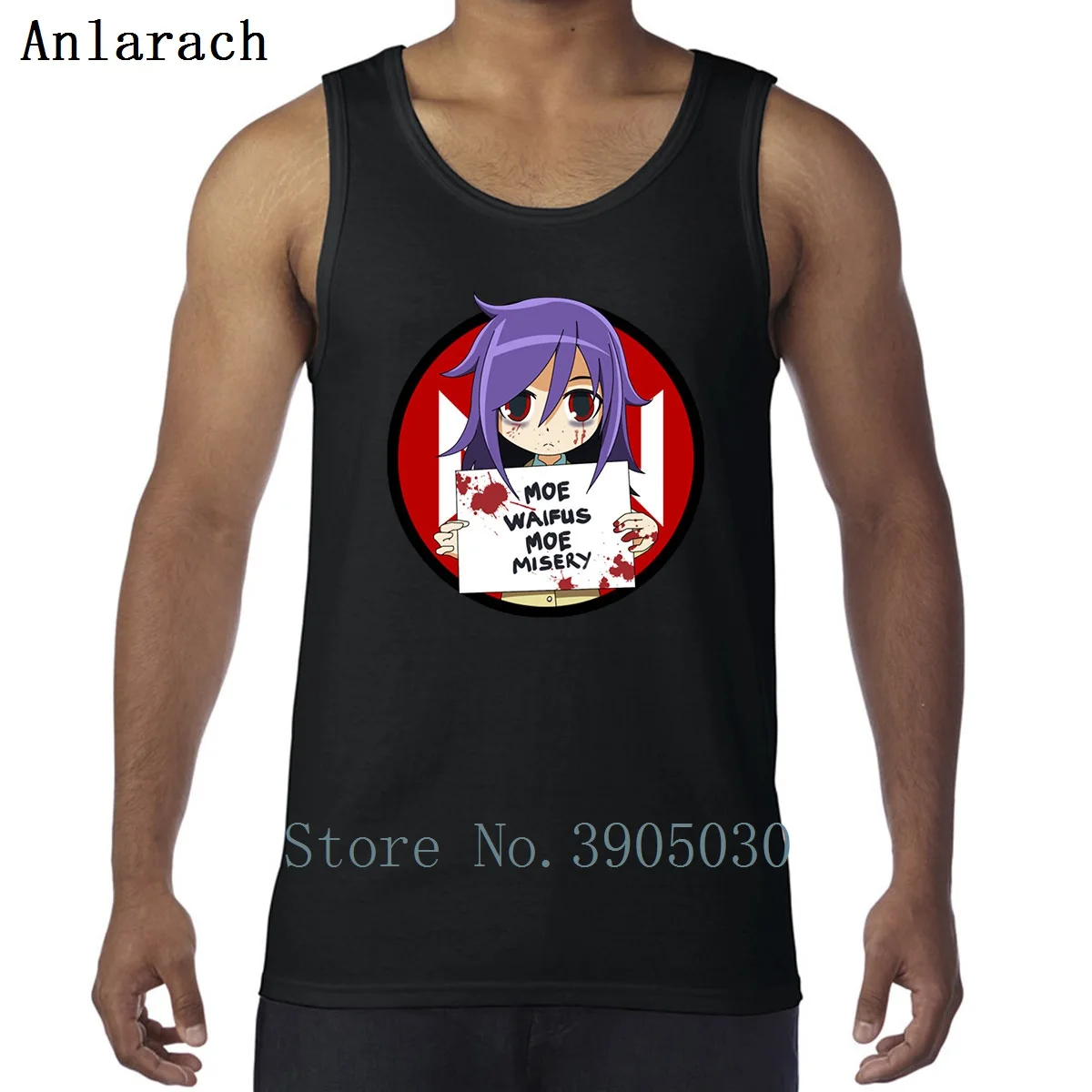 Yandere Tomoko Kuroki жилеты мышцы Весна Стильные Классические майки мужские хорошее