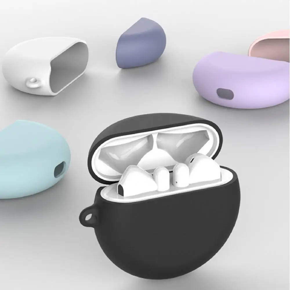 

Anti-falling Oval Shape Solid Color Soft Earphone Case for HUAWEI Freebuds 3