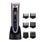 Машинка для стрижки волос Мужская аккумуляторная с ЖК-дисплеем