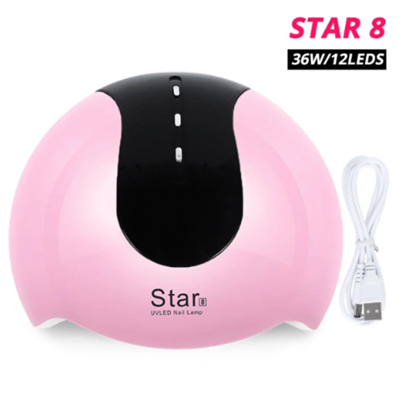 36W интеллигентая (ый) индукции безболезненный режим Быстросохнущий лак для ногтей лампа светодиодный
