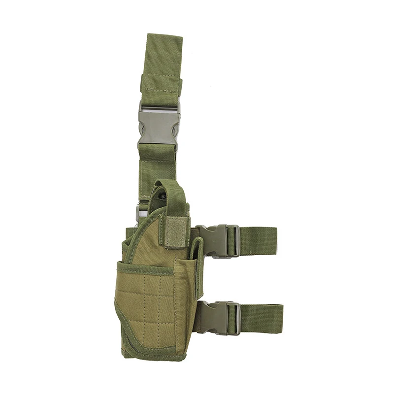 Army green Тактический кобура военный пистолет ножной кобура пистолет кобура Открытый Охота стрельба Самообороны Портативный Регулируемый кобура - Цвет: Army green