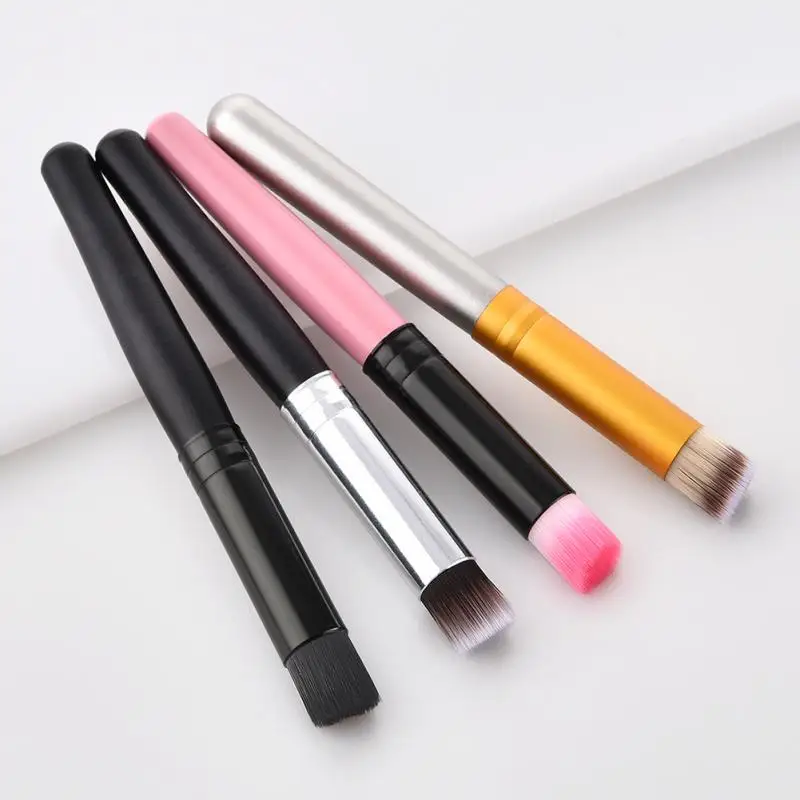 

1PC Nylon Fiber Makeup Brush Skin-Friendly Foundation Brush Deep Cleaning Facial Remover Puff For Lady Facial Makeup Care Tools