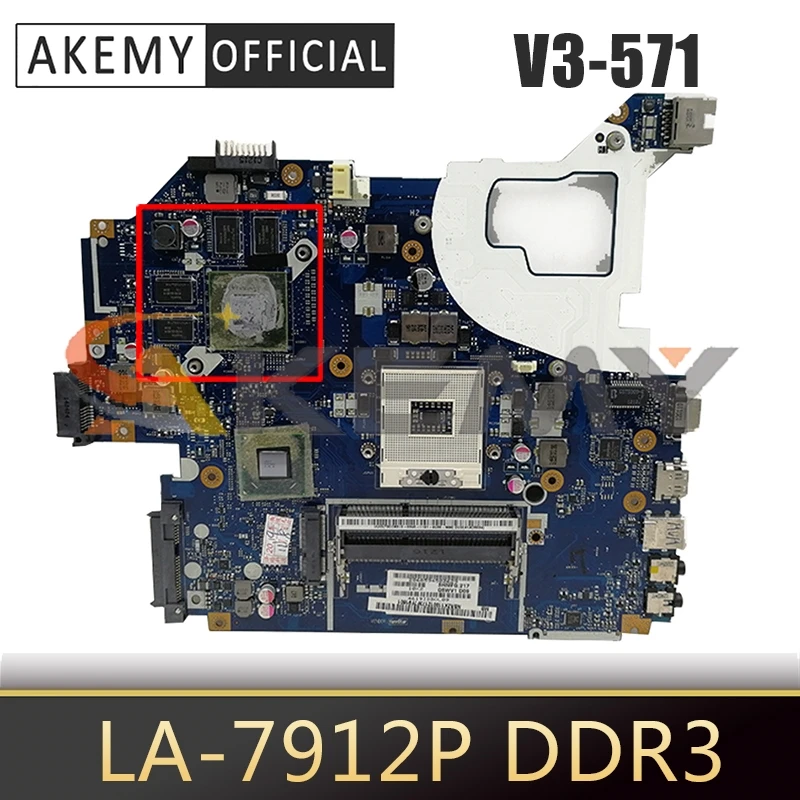 

For ACER Aspire V3-571 Laptop Motherboard LA-7912P SLJ8C N13P-GL-A1 DDR3 Notebook Mainboard