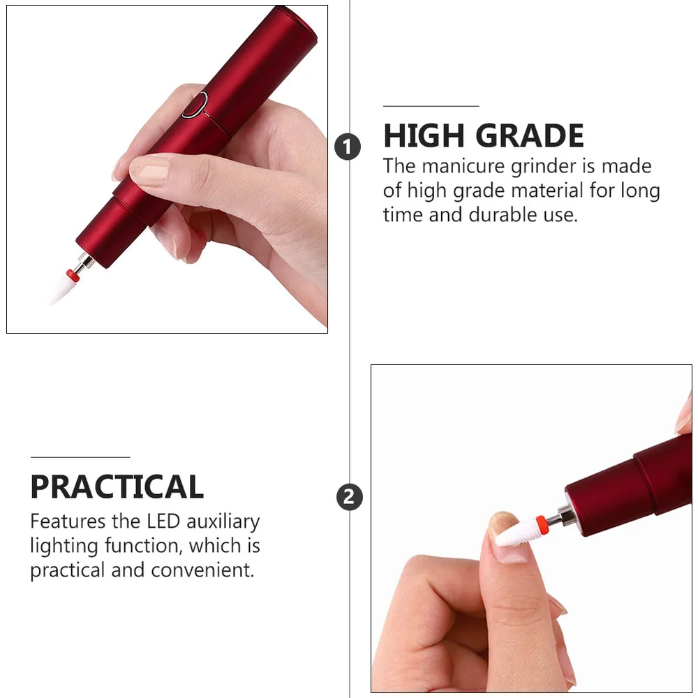 

1 Set Electric Nail Grinder Multifunctional Nail Grinding Tool Nail Art Polisher