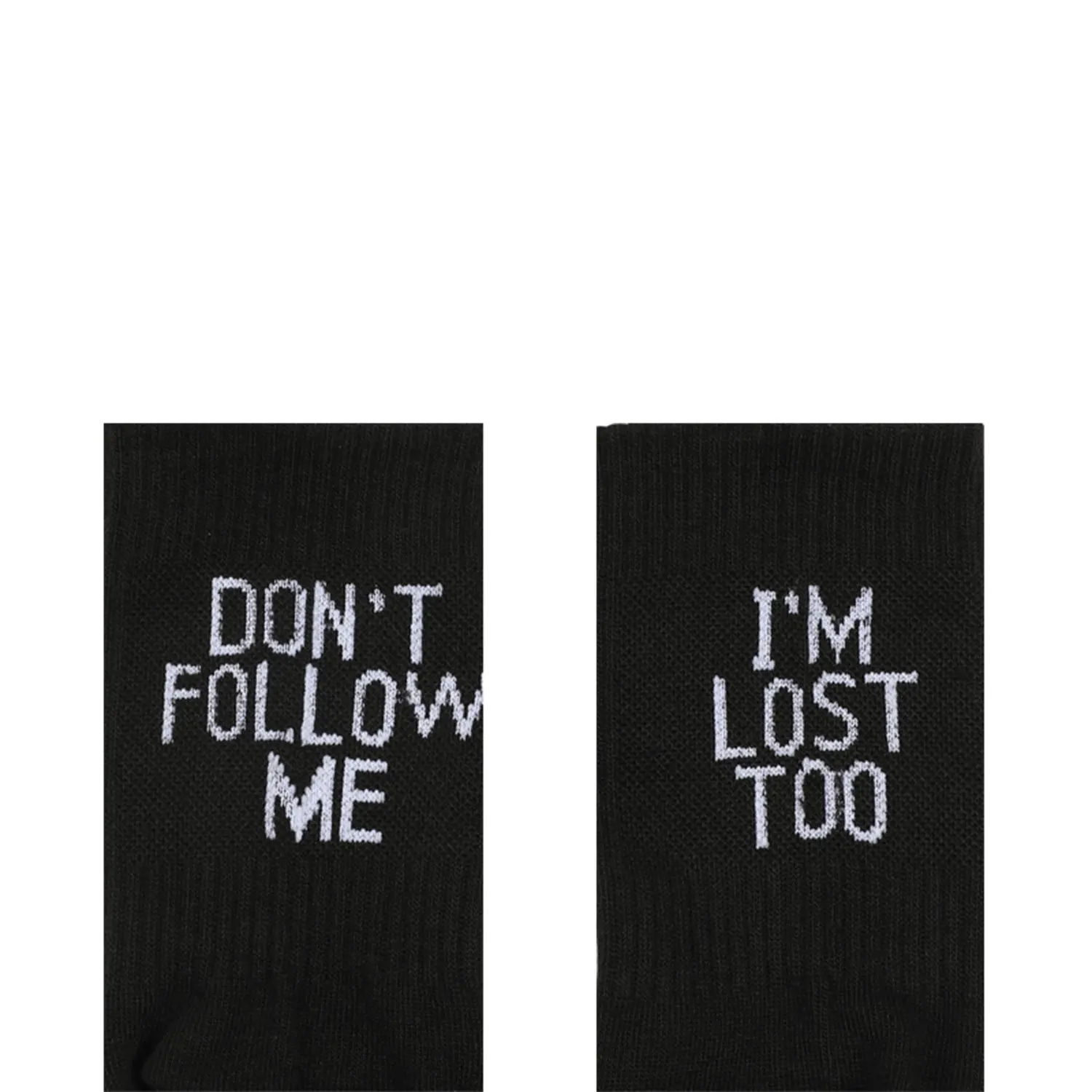 

1 Pair Autumn Winter Men Funny Harajuku Humor Word Printed Socks Creative Hip Hop Street Skateboard Unisex Crew Happy Sock