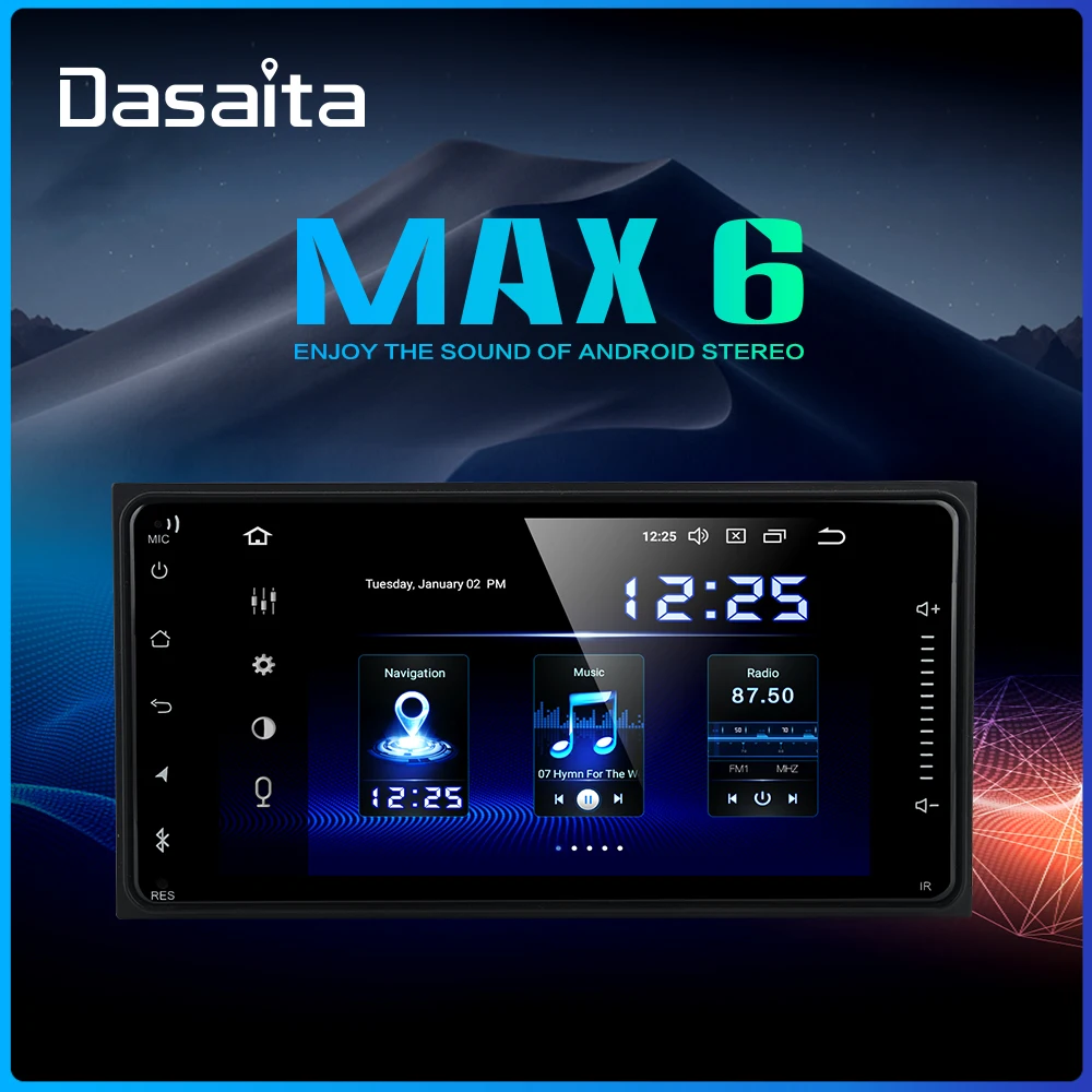 Dasaita " автомобиль 2 Din Android 9,0 радио gps для Toyota Corolla Camry Prado RAV4 Highlander Yaris Tundra Sequoia 4 Runner 86 Scion