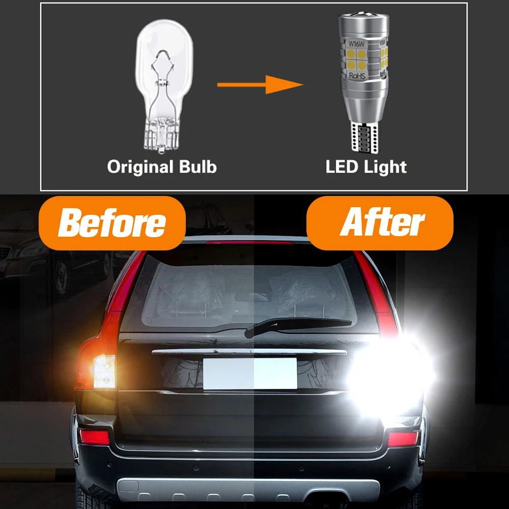 Светодиодная лампа задсветильник хода W16W T15 921 Canbus для VW Touareg Beetle CC EOS Routan Scirocco mk3