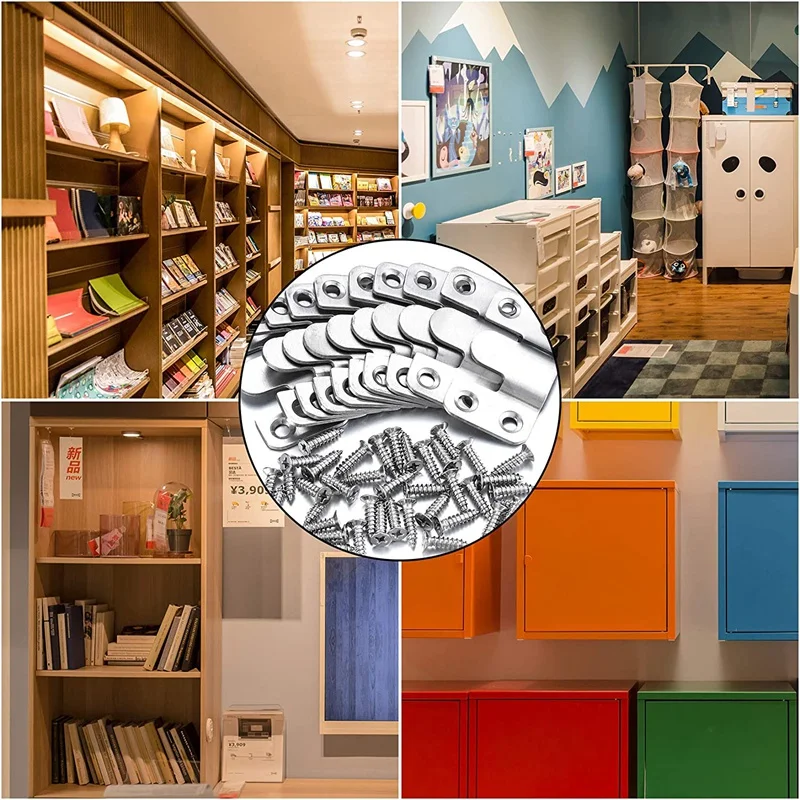 10 шт. флеш кронштейн блокируя повесить мебель разъем Нержавеющая сталь