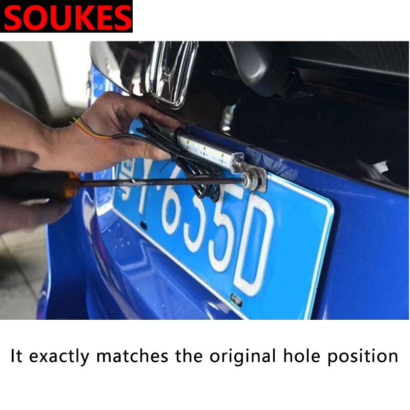 Автомобильный передний задний лобовое стекло Лицензия Тормозная лампа Led для