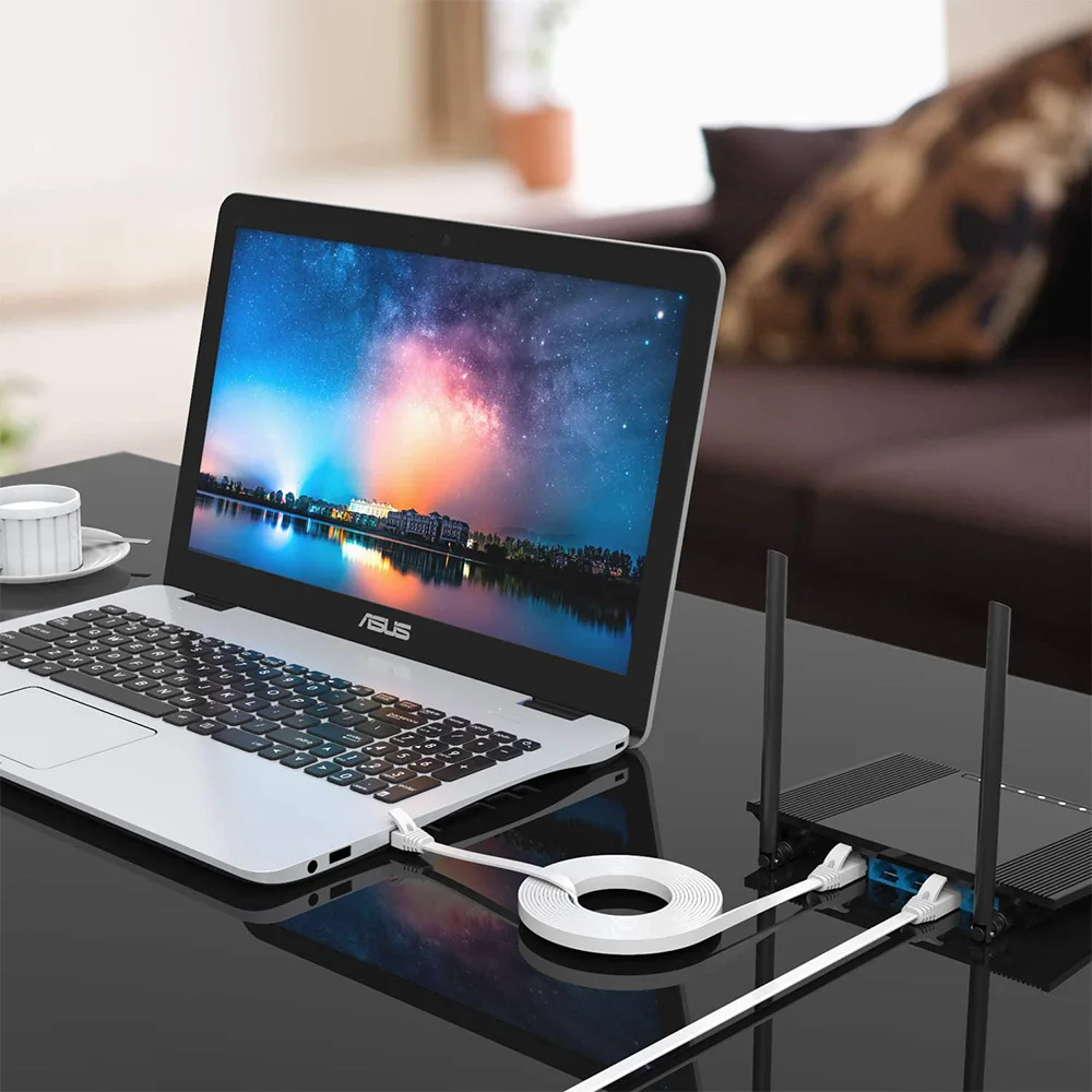 Кабель Ethernet CAT 6 0 5 м 1 м 2 м 3 м 10 м 15 м 20 м 30 м плоский сетевой кабель RJ45 для